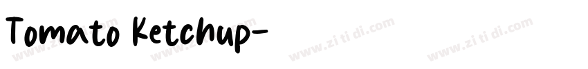 Tomato Ketchup字体转换